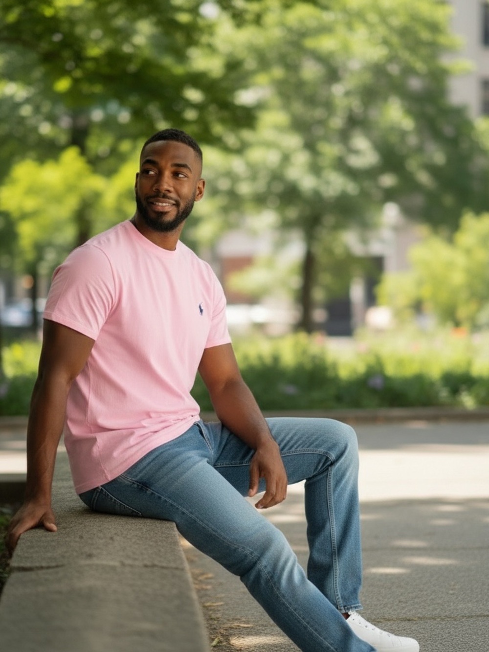 NWT Polo Ralph Lauren Men’s XL Carmel Pink Custom Slim Fit T-Shirt